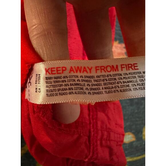 NWT Anthropologie Daily Practice Red Short Sleeve Mini Dress Size Medium - Picture 9 of 9